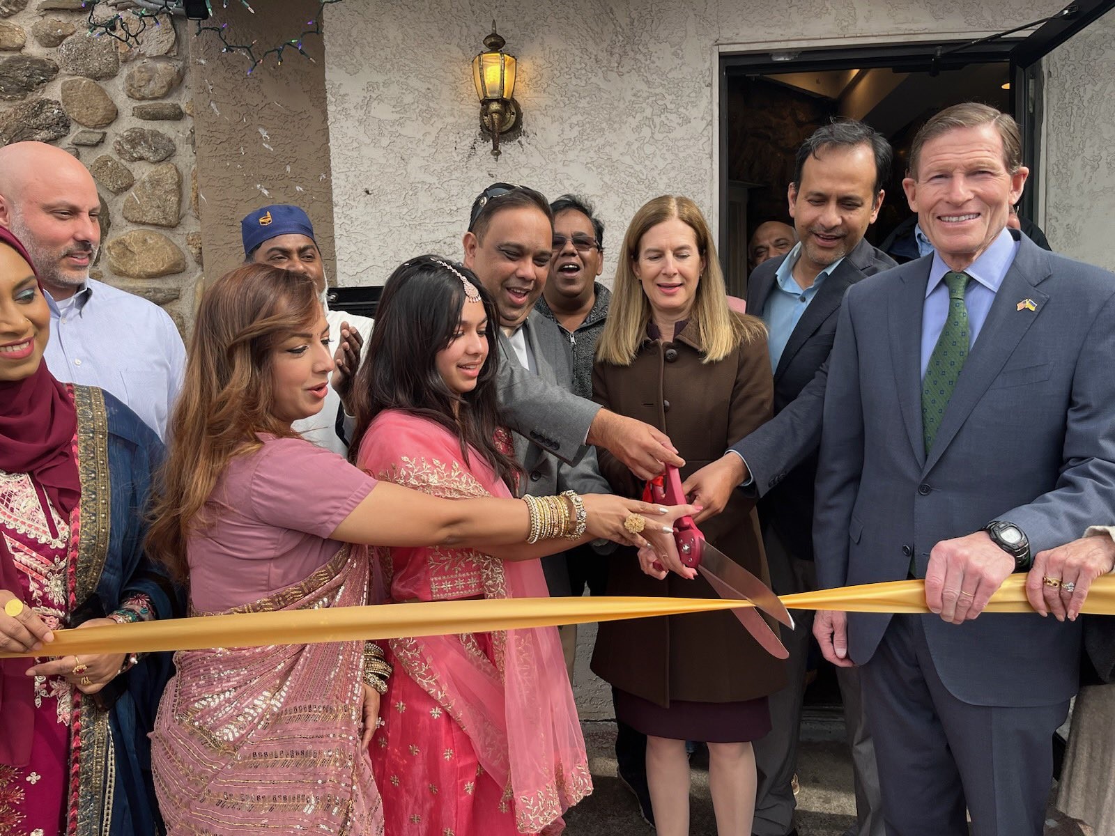 Blumenthal attended the ribbon cutting for the Royal Tabaq Restaurant & banquet Hall in Meriden.